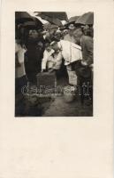 Balatonalmádi a Szent Imre Templom alapkőletétele, 1930.