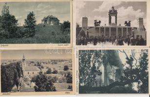 9 db régi, magyarországi városképes lap