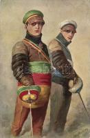 Foil-fencing, studentika, s: Georg Mühlberg (EK)