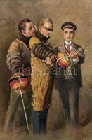 Foil-fencing studentika, s: Georg Mühlberg (fl)