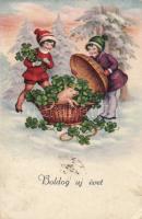 New year, childern, clover, pig (EK)