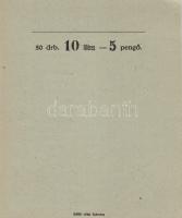 1940. 4db eredeti, használatlan fillér csomagoló (50db 2f / 50db 10f)