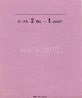 1940. 4db eredeti, használatlan fillér csomagoló (50db 2f / 50db 10f)