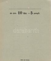 1940. 4db eredeti, használatlan fillér csomagoló (50db 2f / 50db 10f)