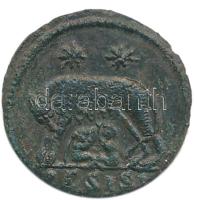 Római Birodalom / Sziszek / I. Constantine 330-354. Follis Br (2.57g) T:2,2- Roman Empire / Siscia / Constantine I 330-354. Follis Br "VRBS ROMA / SIS / Romulus" (18mm/2.57g) C:aXF RIC VII 240.