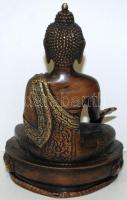 Gyógyító Buddha, nepáli bronz, jelzés nélkül, m:22 cm, sz:16 cm, s:1,9 kg / Buddha bronz statue