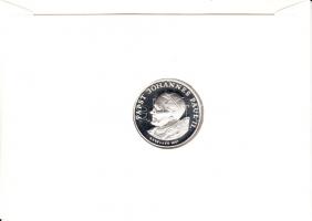 NSZK 1987. "II. János Pál pápa - Mariológia Kongresszus Kevelaer" ezüstözött emlékérem érm...