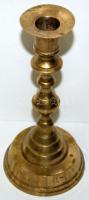 Sárgaréz gyertyatartó, jó állapotban, m:21 cm