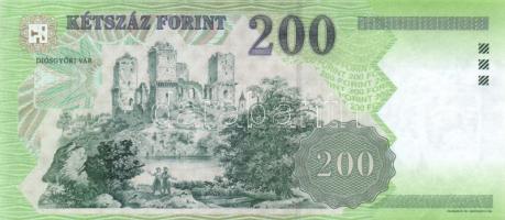 2005. 200Ft "FA" (2x) egymás utáni sorszámmal T:I-(apró sarokhajlás)