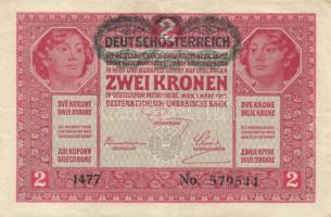 1912-17. 1K + 2K + 10K + 20K (2x) I. és II. típus + 50K + 100K legtöbb "Deutschösterreich"...