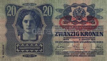 1912-17. 1K + 2K + 10K + 20K (2x) I. és II. típus + 50K + 100K legtöbb "Deutschösterreich"...