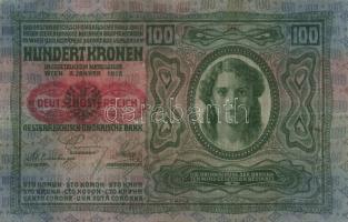 1912-17. 1K + 2K + 10K + 20K (2x) I. és II. típus + 50K + 100K legtöbb "Deutschösterreich"...