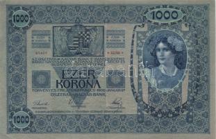 1902. 1000K "Deutschösterreich" felülbélyegzéssel T:II