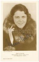 Maria Müller operaénekesnő dedikált fotólap / Autograph signed photo of operasinger Maria Müller