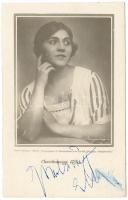 Gombaszögi Ella dedikált fotólap