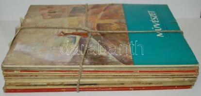 1960-1961 A Magyar Képzőművészek Szövetségének Művészet c. folyóirat 11db klf száma