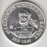 Bognár György (1944-) 1994. "MÉE Gyöngyösi Csoport - Aradi Vértanúk / Leiningen-Westerburg Károly" Ag(0.640) emlékérem (34,61g/42mm) T:1-