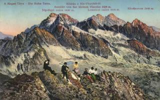 Tátra Jégvölgyi-csúcs, Lomnici-csúcs, Középorom; Divald & Monostory (fl)