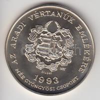 Bognár György (1944-) 1993. "MÉE Gyöngyösi Csoport - Aradi Vértanúk / Aulich Lajos" Ag(0.6...