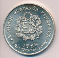 Bognár György (1944-) 1988. "MÉE Gyöngyösi Csoport - Aradi Vértanúk / Knézich Károly" Ag(0...