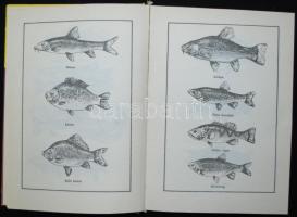 5db klf témájú könyv: Füles évkönyv, Horgászok és halkedvelők szakácskönyve, A legyőzhetetlen farkas...