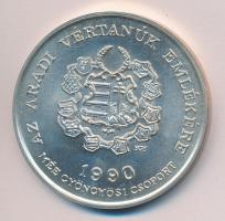 Bognár György (1944-) 1990. "MÉE Gyöngyösi Csoport - Aradi Vértanúk / Lázár Vilmos" Ag(0.6...