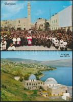 68 db modern városképes lap, Izrael területéről, majdnem mind használatlan