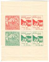 1906 Pécsi általános kiállítás + Nemzetközi foxterrier és tacskó kiállítás, Bécs 1 db levélzáró kisív