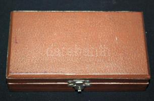 Orosz ezüstözött alpakka mokkáskanál készlet eredeti dobozában