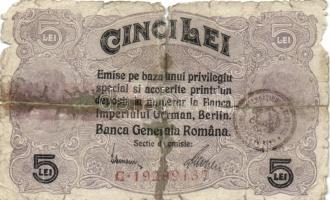 Románia 1917-2000 5db különféle bankjegy T:I,II,V
Romania 1917-2000. five different banlnotes C:Unc,...