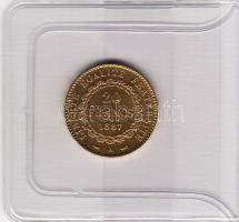 Franciaország / Frankreich 1887. 20 Francs aranypénz / Gold KM825 6,4516g (0,900) nagyon szép / sehr schön