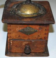 Régi fa Leinbrockwerke kávédaráló, kissé kopottas /
Vintage wooden coffee grinder somewhat worn 20x1...