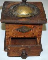Régi fa Leinbrockwerke kávédaráló, kissé kopottas /
Vintage wooden coffee grinder somewhat worn 20x1...