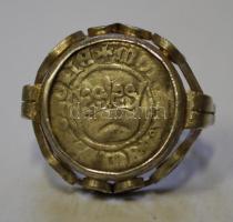 2db férfi és 1 db női aranyozott ezüst (Ag) gyűrű összesen 12,4gr