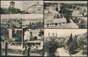 118 db modern, magyarországi városképes lap, közte 33 db fekete-fehér lap