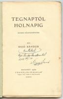 Sajó Sándor: Tegnaptól holnapi - újabb költemények. Bp., 1920, Franklin. 152p