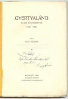 Sajó Sándor Gyertyaláng. Újabb költemények 1925-1929. Első kiadás. Bp., 1930, Szerző Studium. (Kerté...