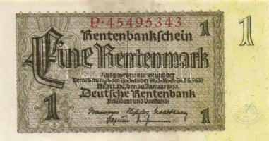 Német 3. Birodalom 1937. 1RM + 1942. 5RM + 1940-45. 20M T:I-,II,II- German Third Reich 1937. 1 Rentenmark + 1940-45. 20 Reichsmark C:AU,XF,VF