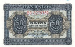 NDK 1948. 50Pf T:I- GDR 1948. 50 Pfennig C:AU