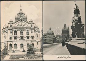 Kb 200 db modern, külföldi városképes lap, közte néhány motívumlappal