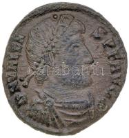 Római Birodalom / Sziszek / Valens 367-375. Follis Br (2.05g) T:2,2- Roman Empire / Siscia / Valens 367-375. Follis Br "D N VALENS P F AVG / GLORIA ROMANORVM / GSISC" (19mm/2.05g) C:aXF-VF RIC 14b