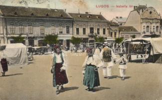 Lugos Izabella square, folklore