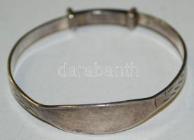 Ezüst (Ag) baba karkötő / Silver baby bracelet 5,40gr
