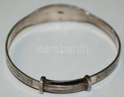 Ezüst (Ag) baba karkötő /
Silver baby bracelet 5,40gr
