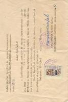 1962 Igazolás a Tanácsköztársaság idején teljesített katonai szolgálatról