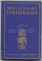 Gróf Apponyi Albert: Emlékirataim. Bp., 1922 Pantheon. Jó állapotban