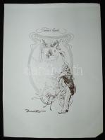 Zórád Ernő (1911-2004): Tabán sorozatának ofszet reprodukciói. 11 db + fedlap. 30x50 cm