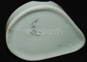 Cca 1940 Drasche baglyos hamutartó, matricás, virág díszítéssel, hibátlan, jelzett, ritka, m:8 cm, h...