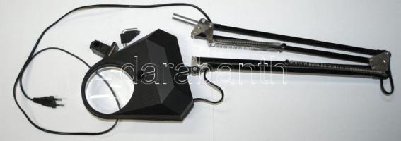 Massive márkájú asztalra szerelhető lámpás nagyító újszerű állapotban eredeti dobozában