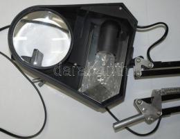 Massive márkájú asztalra szerelhető lámpás nagyító újszerű állapotban eredeti dobozában